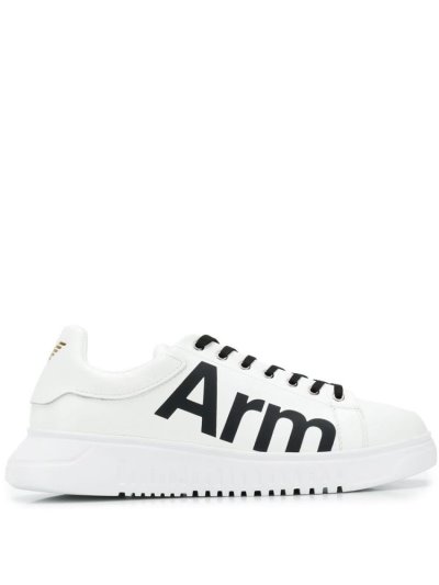 Zapatillas Armani Emporio Arm Slogan Hombre Blancas | HDNGML05