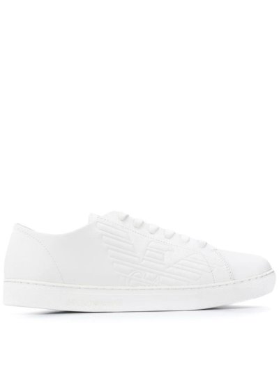 Zapatillas Armani Emporio Embossed Logo Hombre Blancas | QW09DLA6