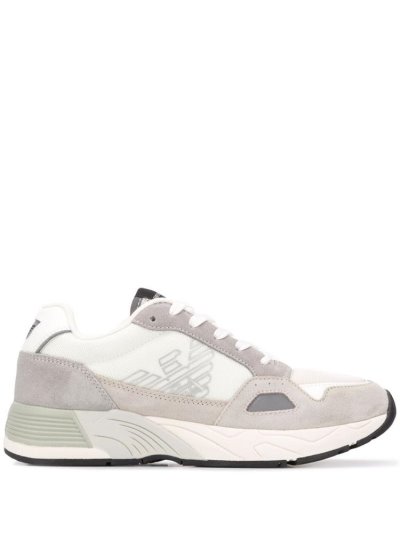 Zapatillas Armani Emporio Panelled Low Top Hombre Beige | 0EA8TUCC