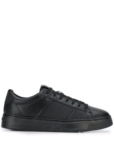 Zapatillas Armani Emporio Smooth Surface Hombre Negras | WB9JJ0IR