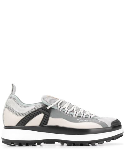 Zapatillas Giorgio Armani Logo Colour Block Hombre Gris | LU8P0JCR