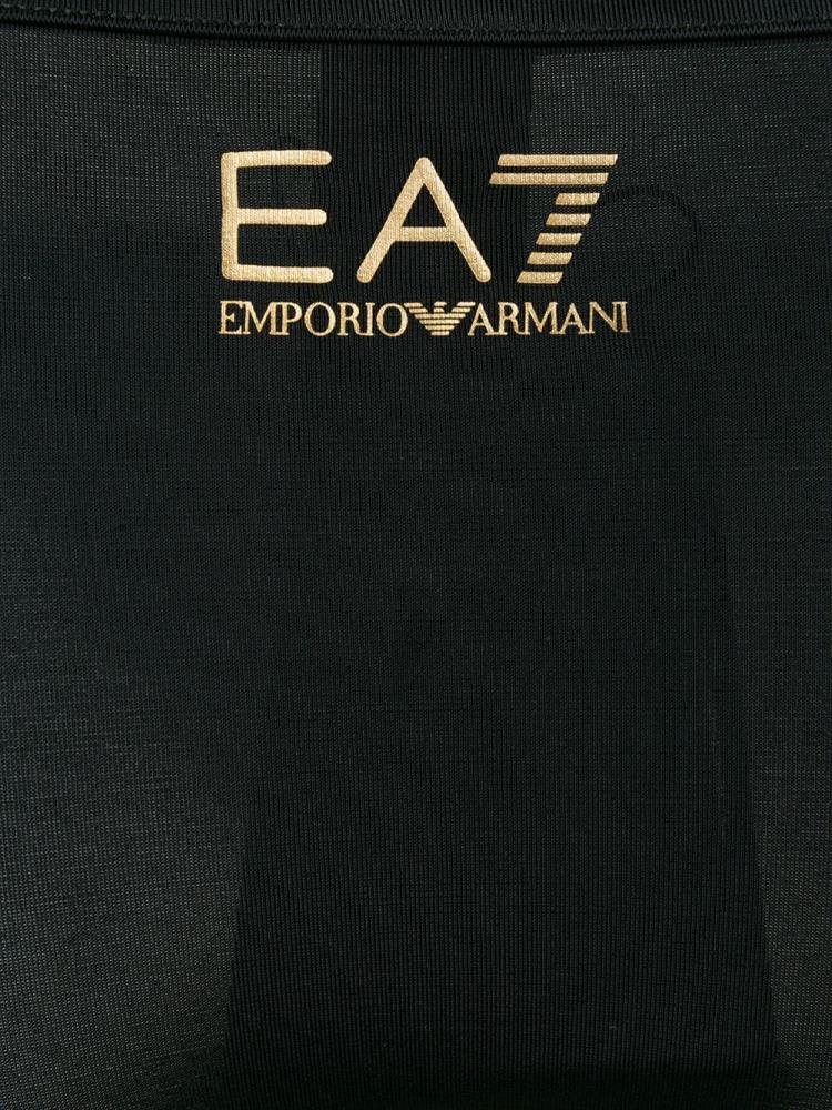 Bikini Ea7 Emporio Armani Logo Print Mujer Negras | 7GF7MAW1