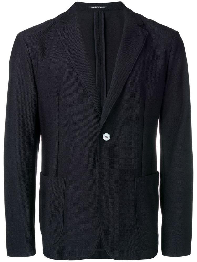 Blazers Armani Emporio Single Breasted Hombre Negras | OIQ240F7