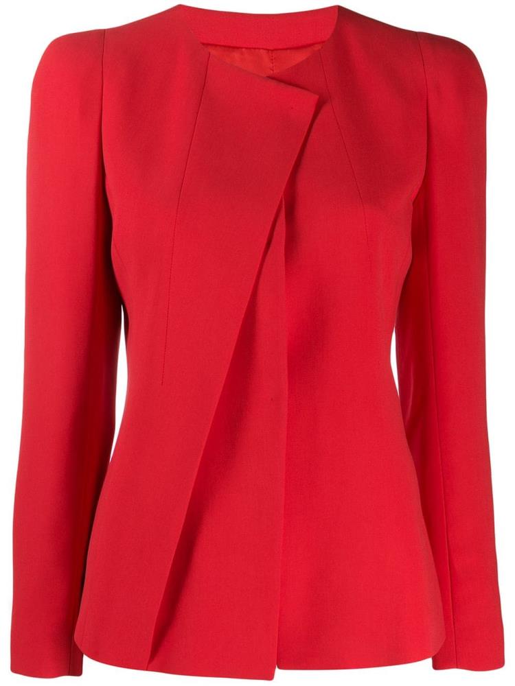 Blazers Giorgio Armani Asymmetric Mujer Rojas | J7ZGM20X