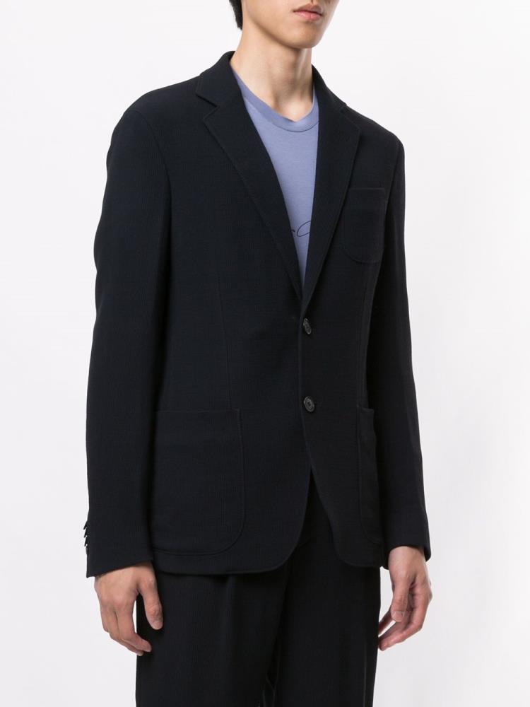 Blazers Giorgio Armani Ligeros Buttoned Hombre Azules | 7EFCHJZ5