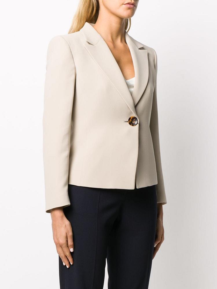 Blazers Giorgio Armani Single Breasted Mujer Beige | 01K2B4GY