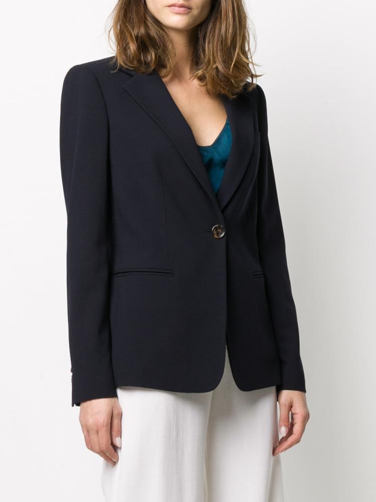 Blazers Giorgio Armani Single Breasted Boyfriend Mujer Azules | HQGW09K6