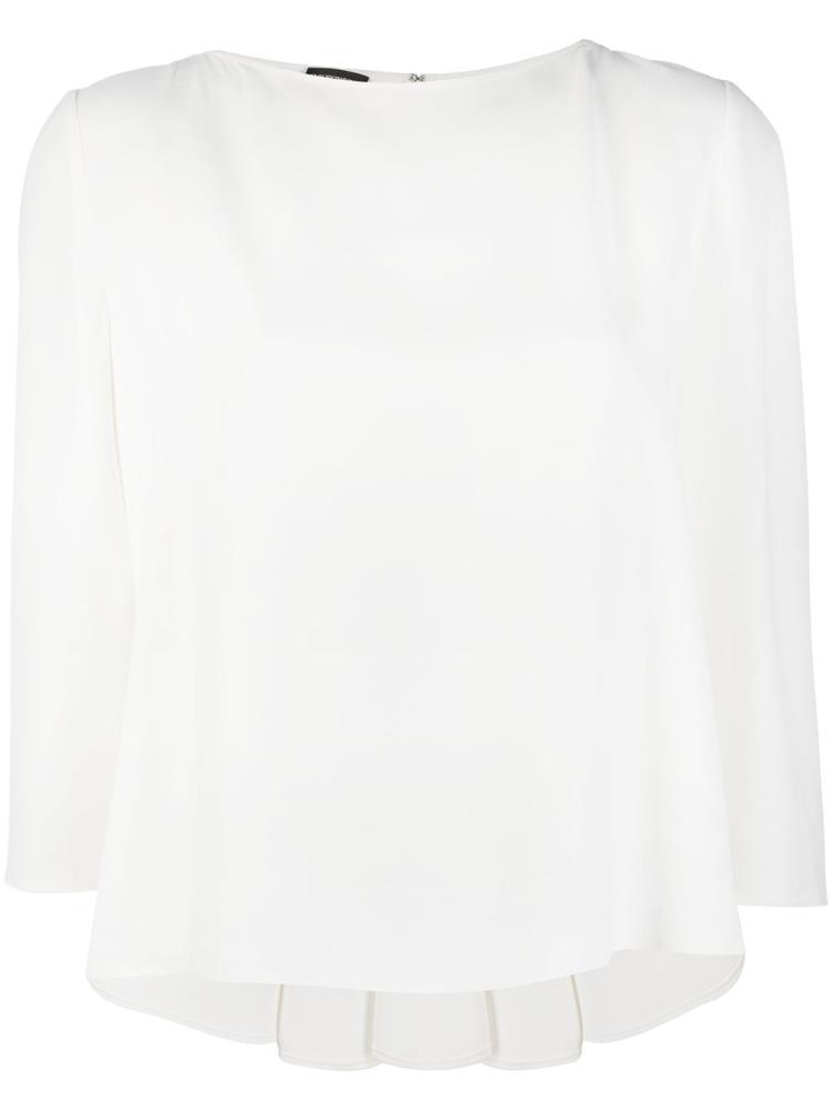 Blusas Armani Emporio Flared 3/4 Sleeves Mujer Blancas | QX3GPRP8