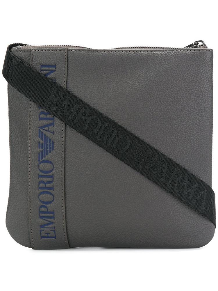 Bolsa De Hombro Armani Emporio Logo Hombre Gris | CVNBRGNH