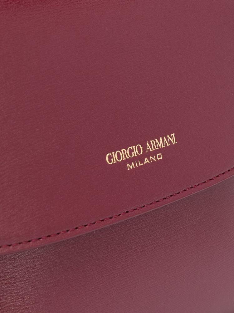 Bolsa De Hombro Giorgio Armani Logo Mujer Rojas | TEU2VLCM