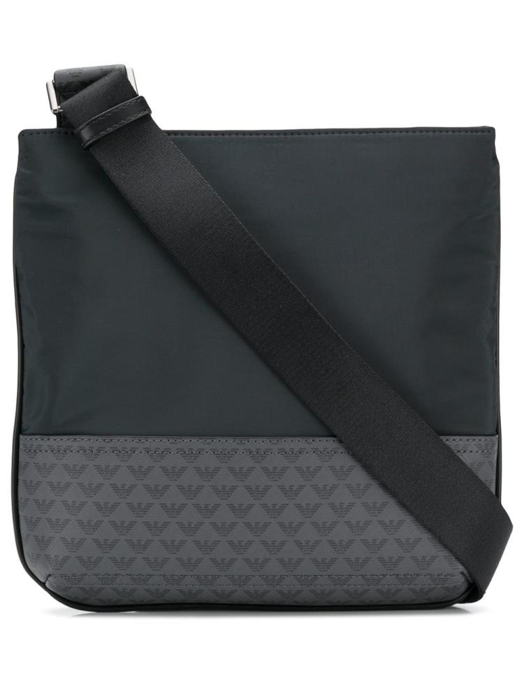 Bolsa De Mensajero Armani Emporio Zipped Hombre Azules Negras | 7K1YOJ9V