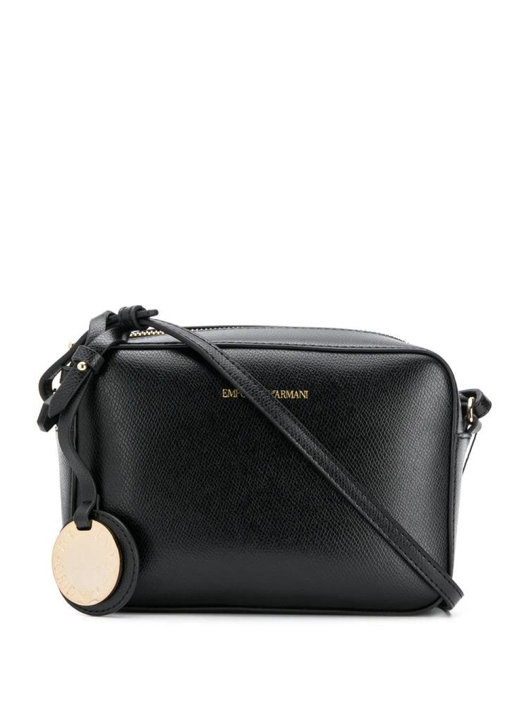 Bolsas Armani Emporio Textured Camera Bag Mujer Negras | PIBEE3Q8