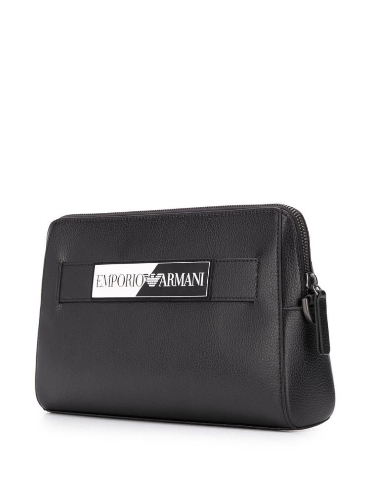 Bolso Clutch Armani Emporio Wrist Correa Hombre Negras | VWH3WKO1