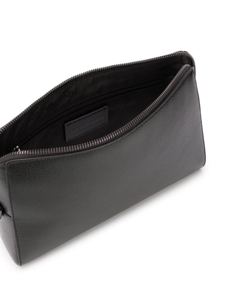 Bolso Clutch Armani Emporio Wrist Correa Hombre Negras | VWH3WKO1