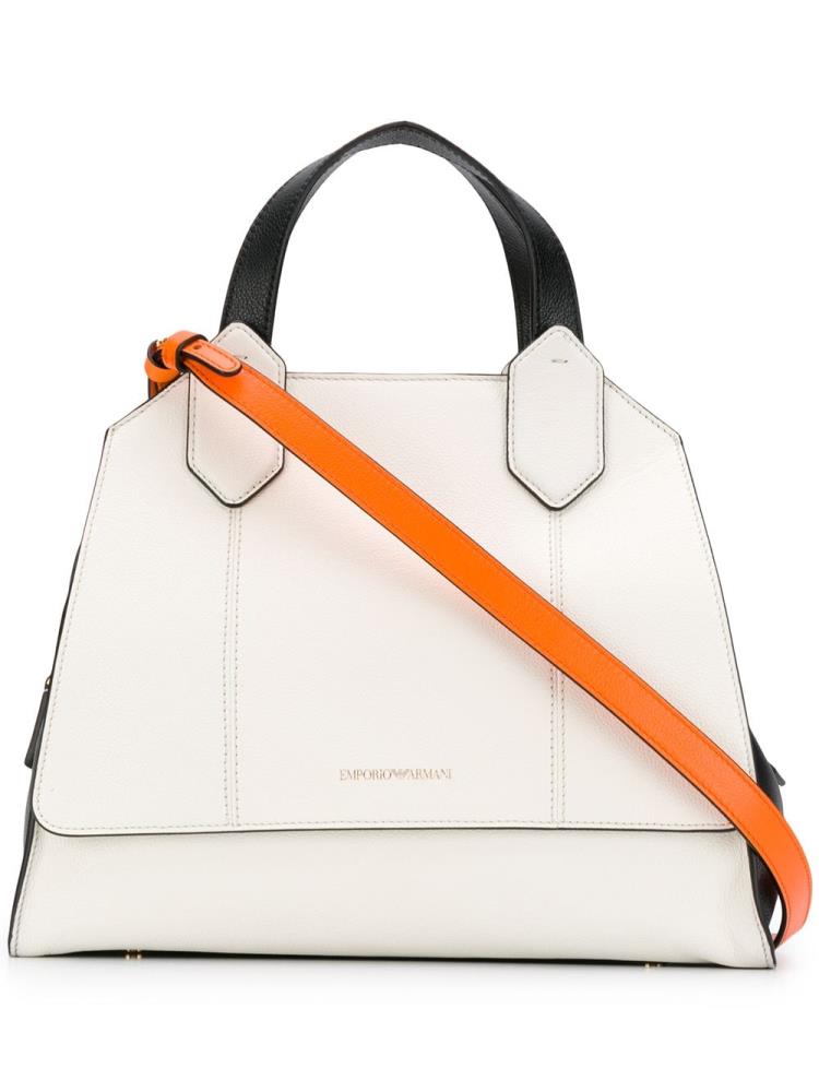 Bolso Tote Armani Emporio Large Mujer Blancas | 2ZHECWVD