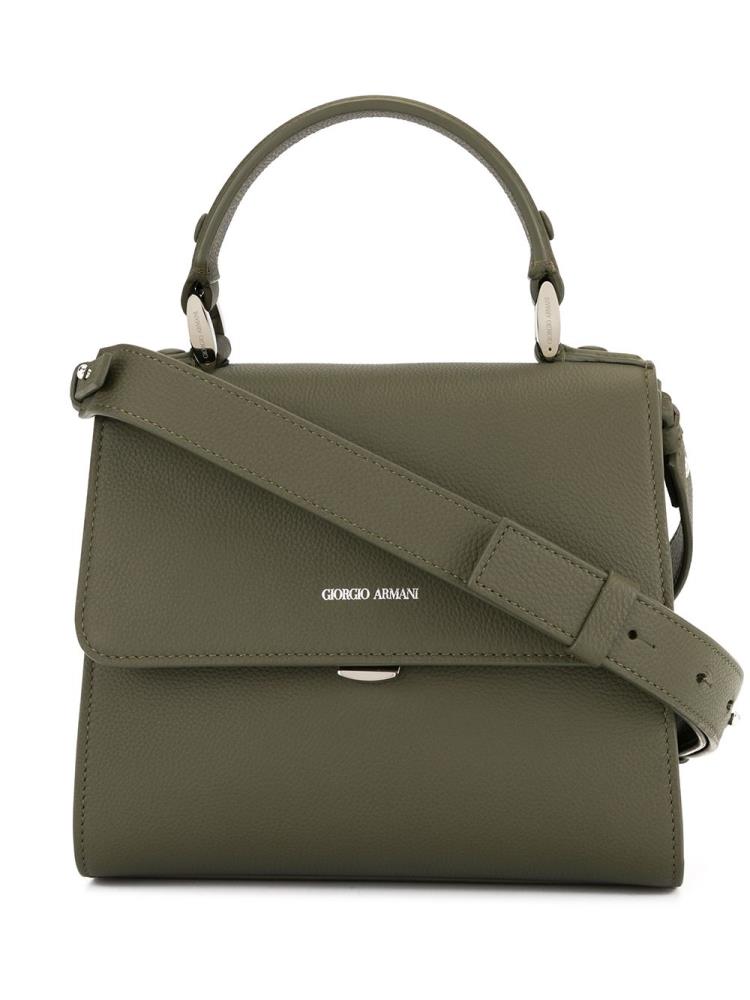 Bolso Tote Giorgio Armani Soft Logo Mujer Verde | CYTJTFB7