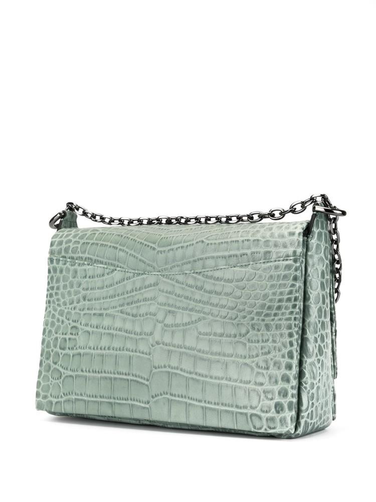 Bolsos Cruzados Armani Emporio Crocodile Effect Mujer Verde | TBRY1ABU