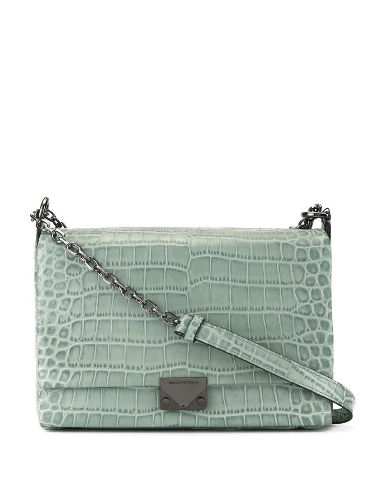 Bolsos Cruzados Armani Emporio Crocodile Effect Mujer Verde | TBRY1ABU