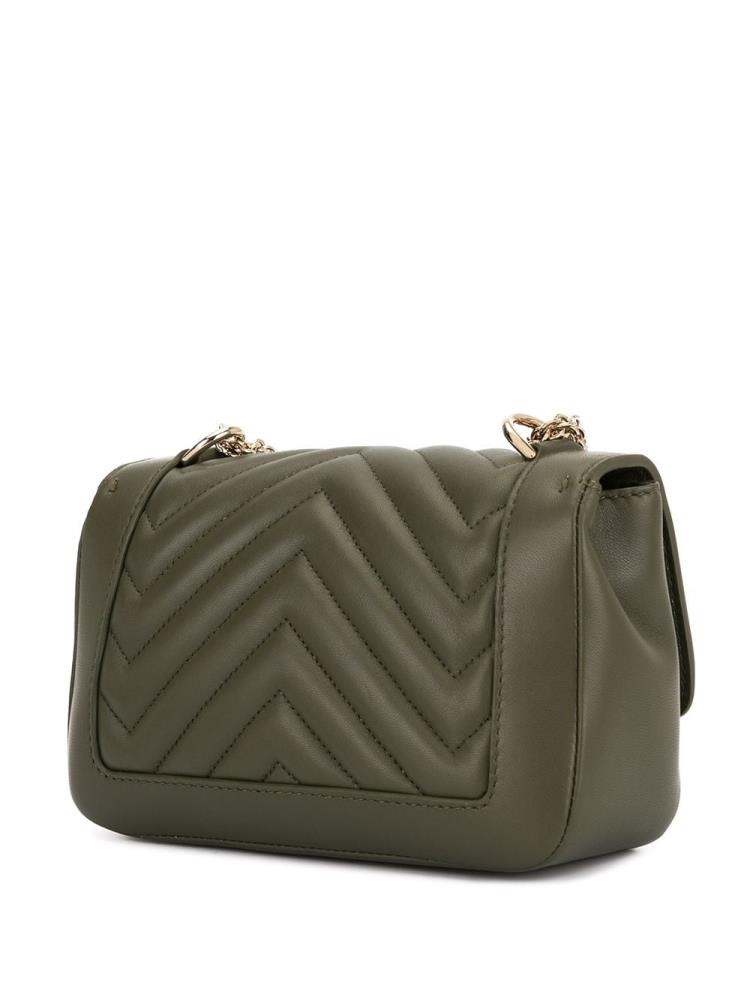 Bolsos Cruzados Giorgio Armani Logo Quilted Mujer Verde | HNQPWRLF