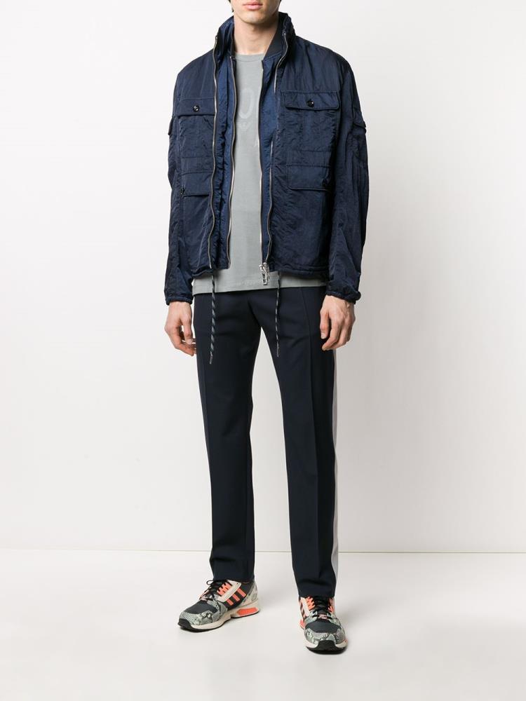 Bomber Jacket Armani Emporio Ligeros Hombre Azules | ZCLNE0LN