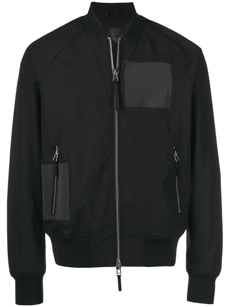 Bomber Jacket Armani Emporio Plain Hombre Negras | FL0DCLBN