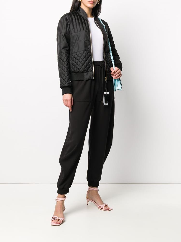 Bomber Jacket Armani Emporio Quilted Mujer Negras | H7D8PVDQ