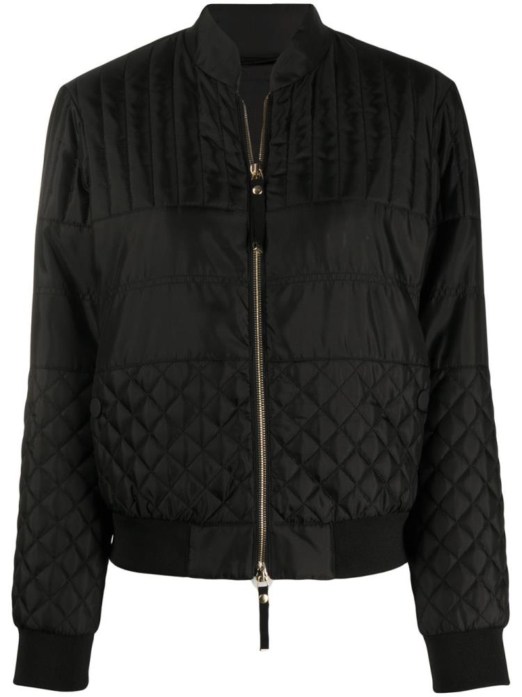 Bomber Jacket Armani Emporio Quilted Mujer Negras | H7D8PVDQ