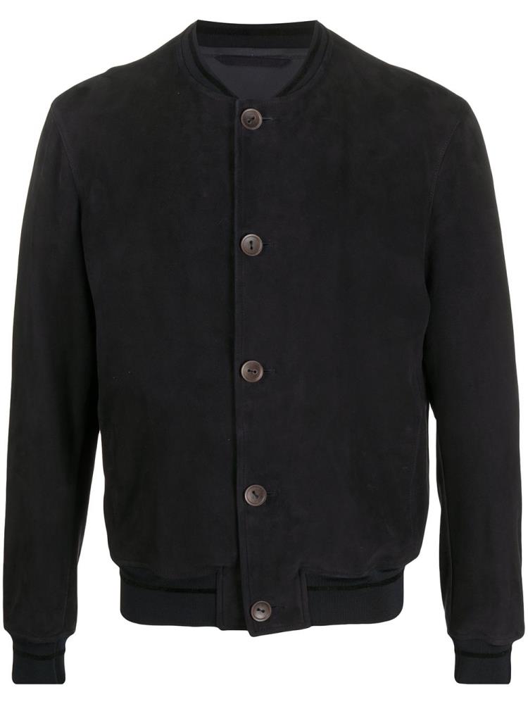 Bomber Jacket Giorgio Armani Buttoned Hombre Azules | GMPHXVKD