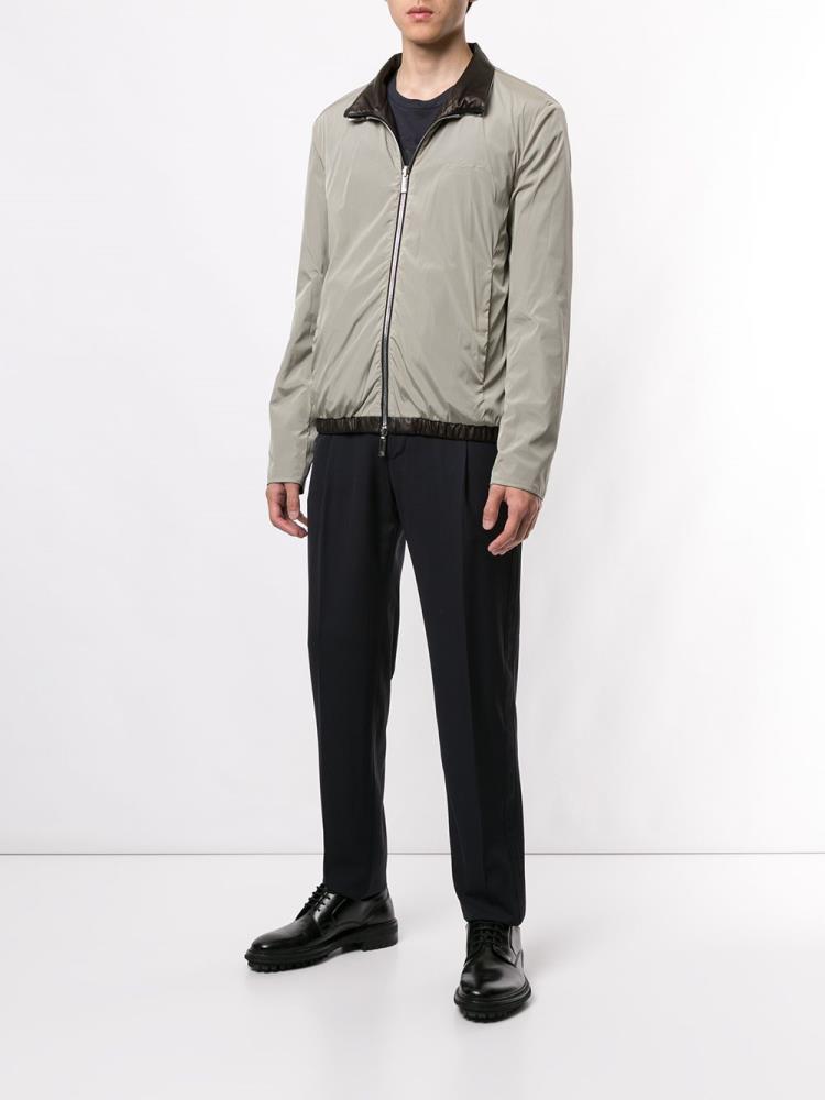 Bomber Jacket Giorgio Armani Zipped Reversible Hombre Negras | SIY4BWA0