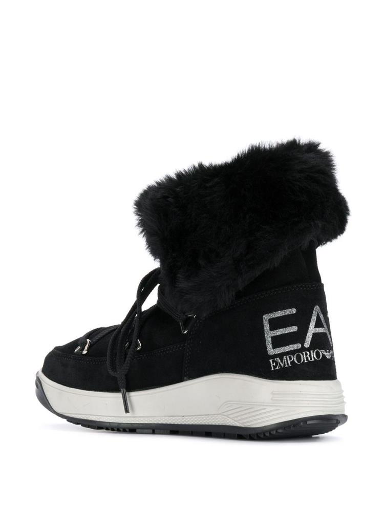 Botas Ea7 Emporio Armani Encaje Up Mujer Negras | F023UT57