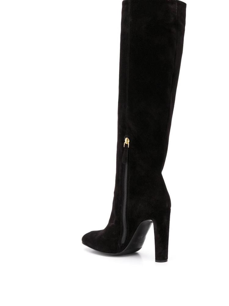 Botas Armani Emporio Logo Knee-high Boots Mujer Negras | MC0C0NR7