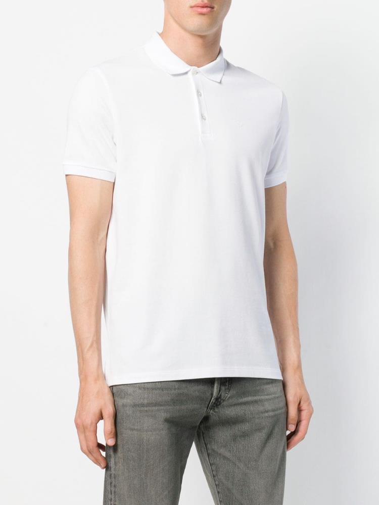 Camisa Polo Armani Emporio Classic Hombre Blancas | ZJSH8ZZI