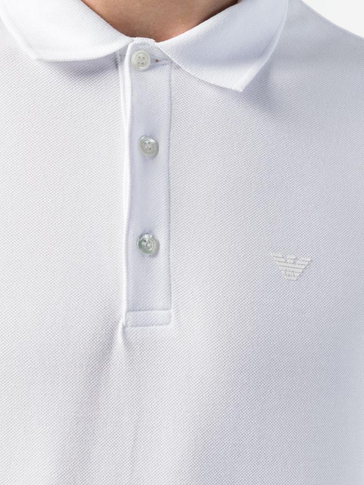 Camisa Polo Armani Emporio Classic Hombre Blancas | ZJSH8ZZI