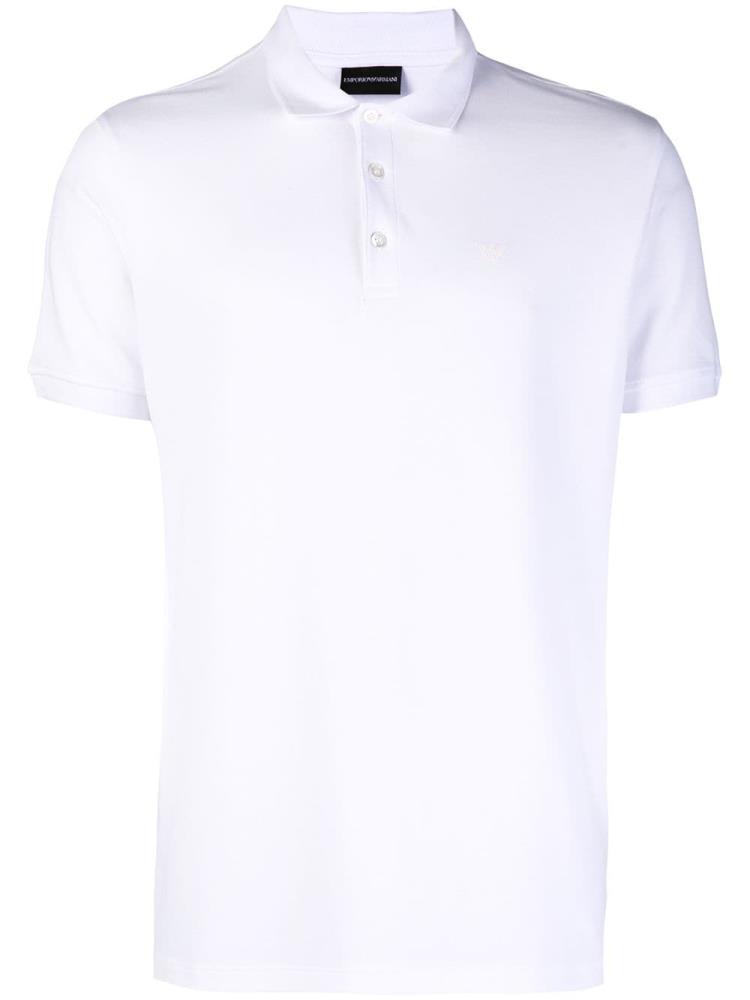 Camisa Polo Armani Emporio Classic Hombre Blancas | ZJSH8ZZI