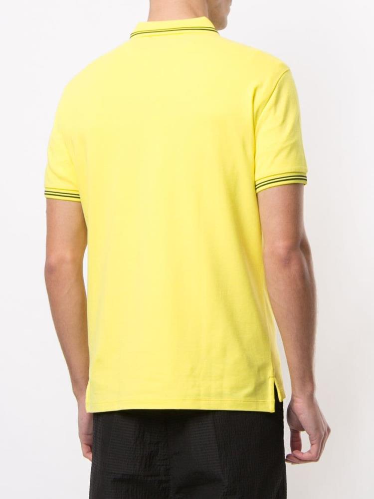 Camisa Polo Armani Emporio Embroidered Logo Hombre Amarillo | TXBPBWIN