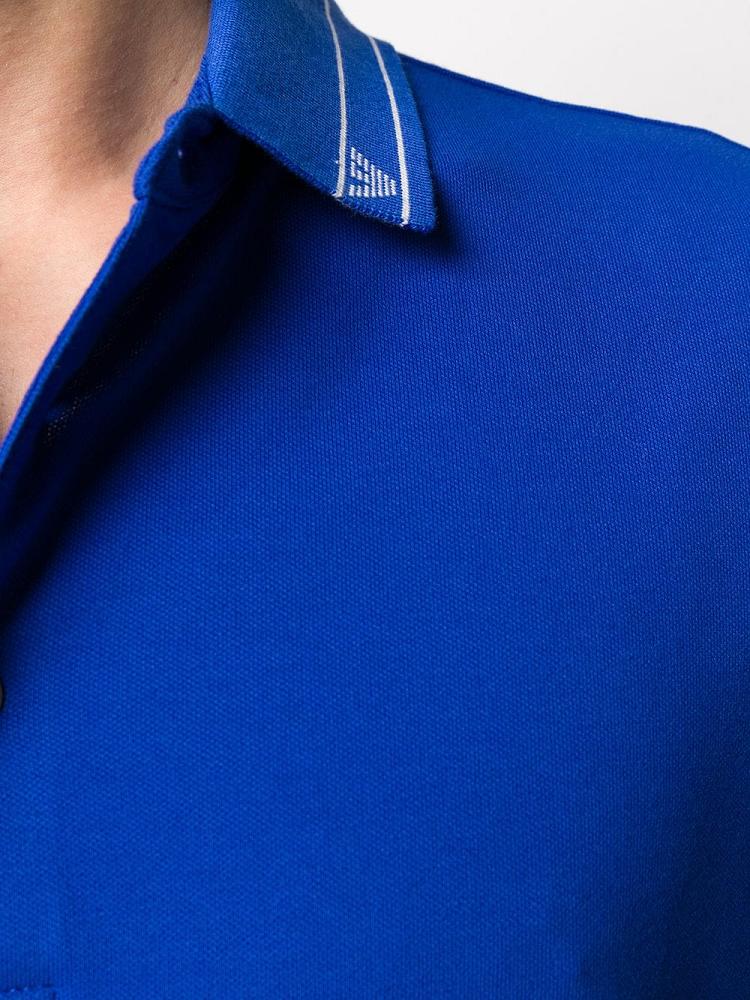 Camisa Polo Armani Emporio Logo Collar Hombre Azules | GRL4ETTF