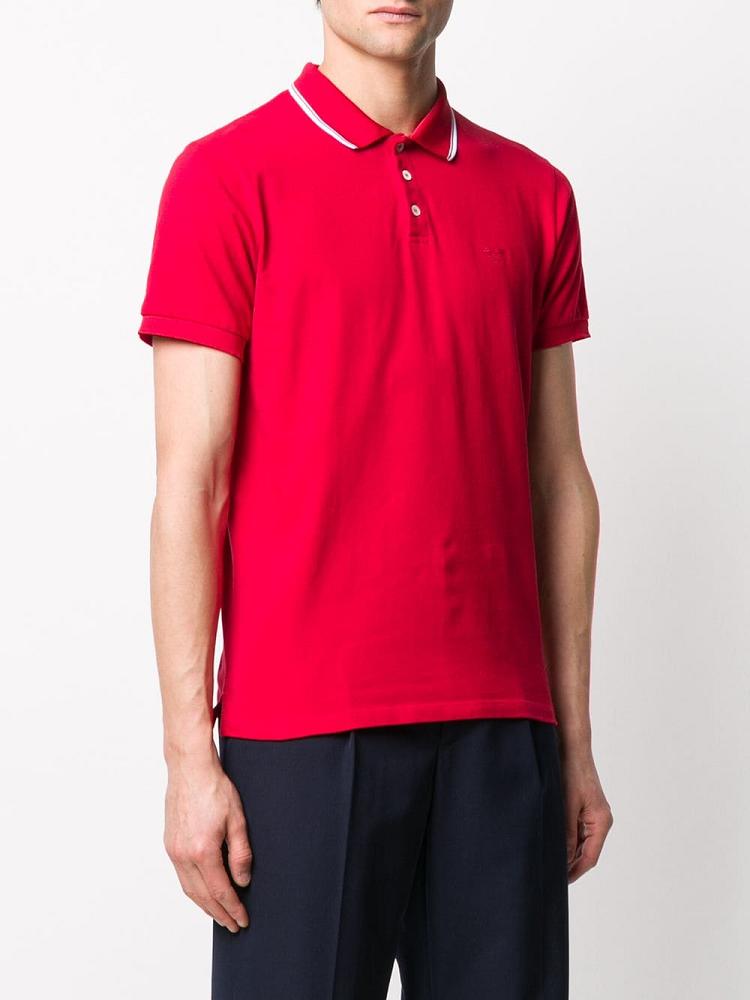 Camisa Polo Armani Emporio Logo Hombre Rojas | D60RZFM3