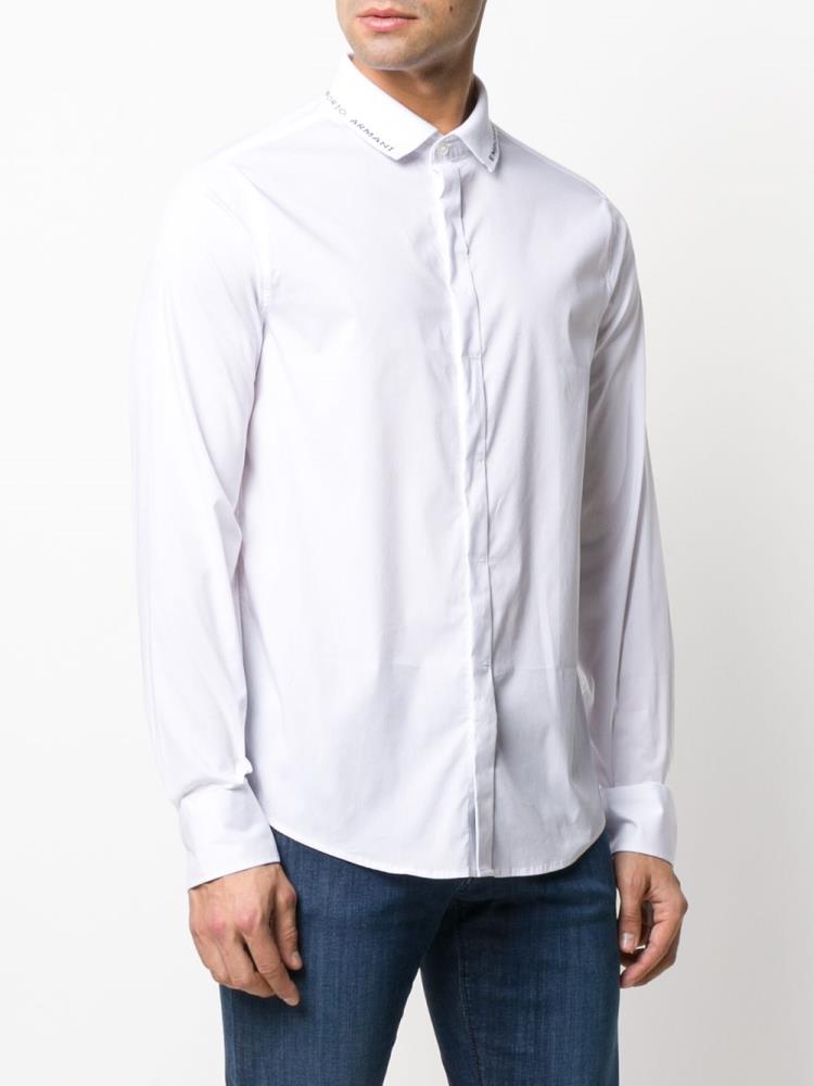 Camisa Polo Armani Emporio Long Sleeve Hombre Blancas | BB2BRJ60