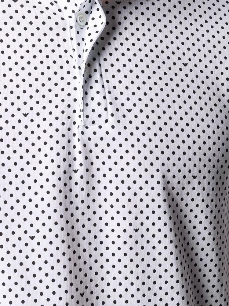 Camisa Polo Armani Emporio Polka Dot Hombre Blancas Negras | 4SN2W7HA