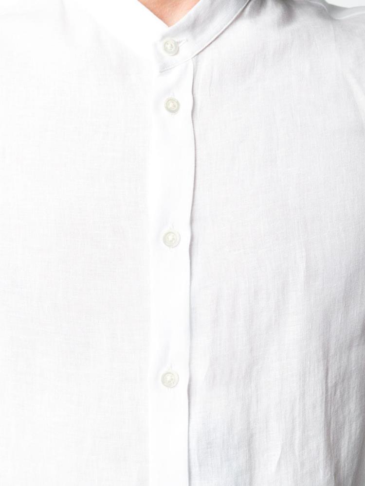 Camisas Armani Emporio Band Collar Hombre Blancas | 2KRW8KJ5