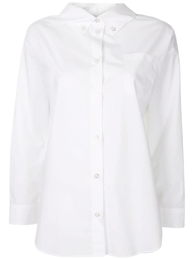 Camisas Armani Emporio Chest Pocket Mujer Blancas | MGA1UDHB