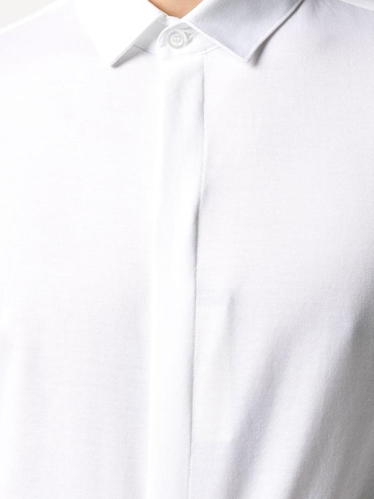 Camisas Armani Emporio Concealed Fijacion Hombre Blancas | SZ5WG20W