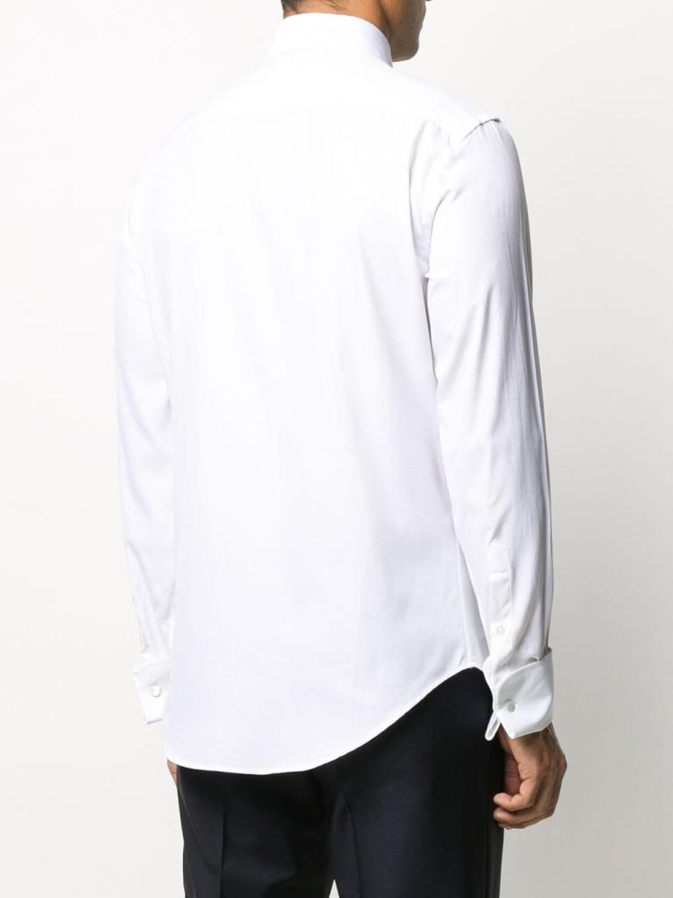 Camisas Armani Emporio Modern Fit Pointed Collar Hombre Blancas | WJNNAQT3