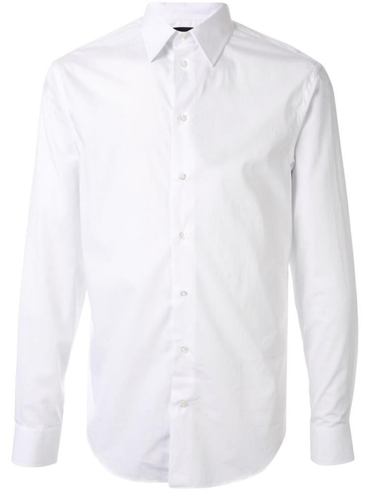 Camisas Armani Emporio Plain Hombre Blancas | HAGPYE9U