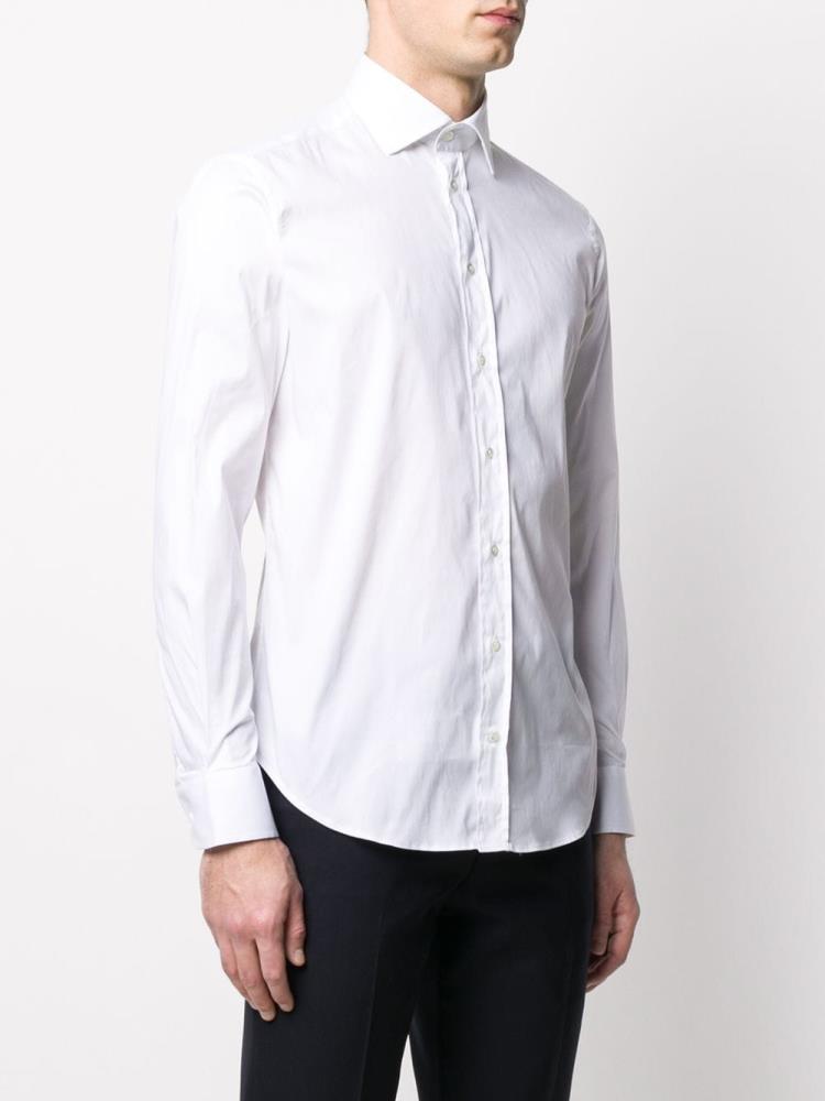 Camisas Armani Emporio Slim Fit Hombre Blancas | 72HH8AMK