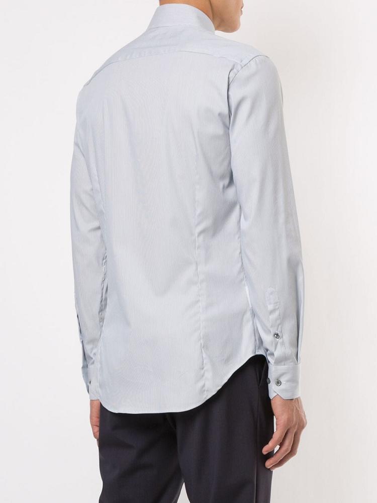 Camisas Giorgio Armani Classic Long Sleeve Hombre Blancas | SB59NEP0