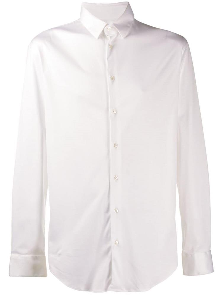 Camisas Giorgio Armani Classic Plain Hombre Blancas | FOE59NCV