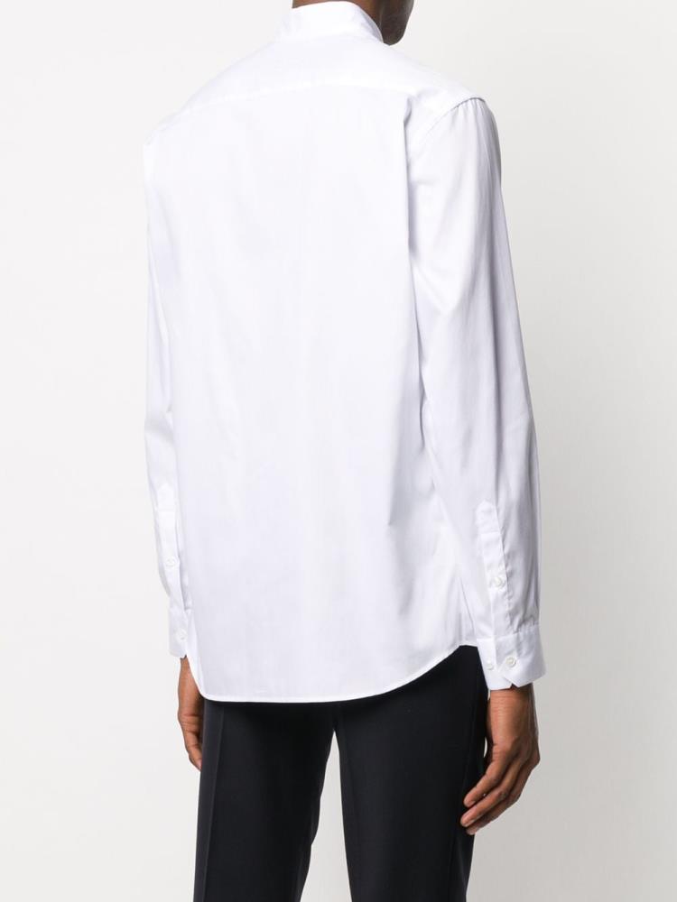 Camisas Giorgio Armani Mandarin Collared Hombre Blancas | QL0PQ2UN