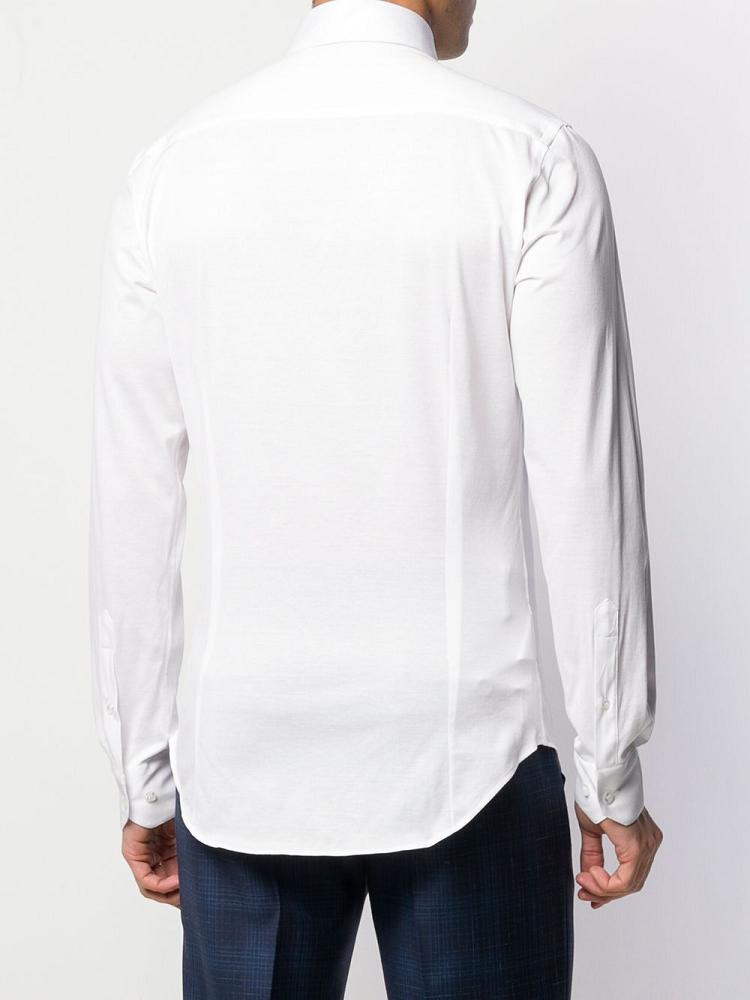 Camisas Giorgio Armani Plain Button Hombre Blancas | 8PV0Z1MV