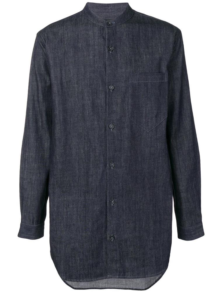 Camisas Giorgio Armani Textured Plain Hombre Azules | 9EFTUBRI